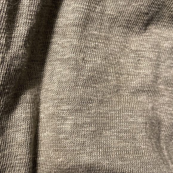 NWOT MAJESTIC FILATURES khaki green linen romper - Picture 7 of 7